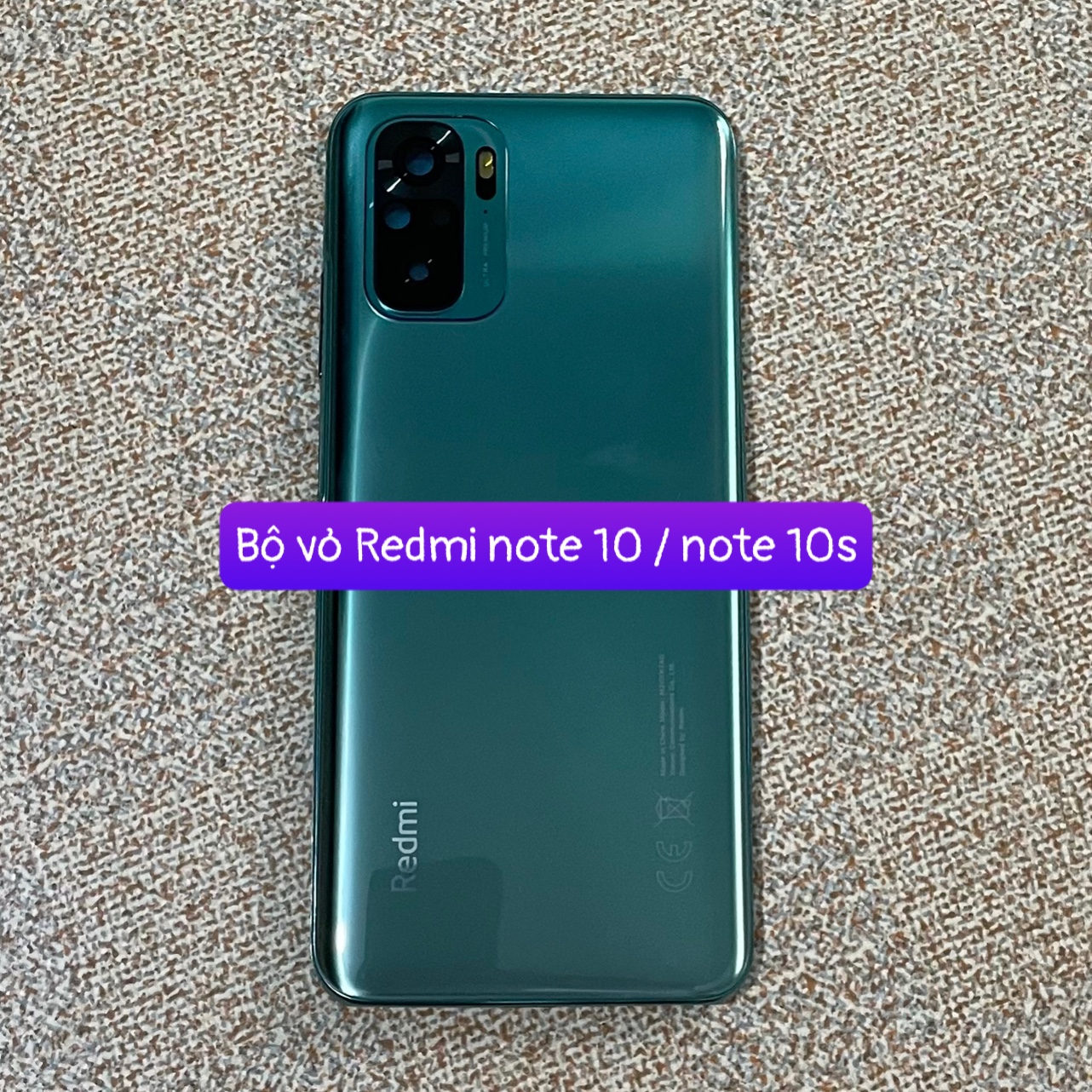 Bộ vỏ xiaomi Redmi Note 10 / Note 10s kèm khay sim,kính camera