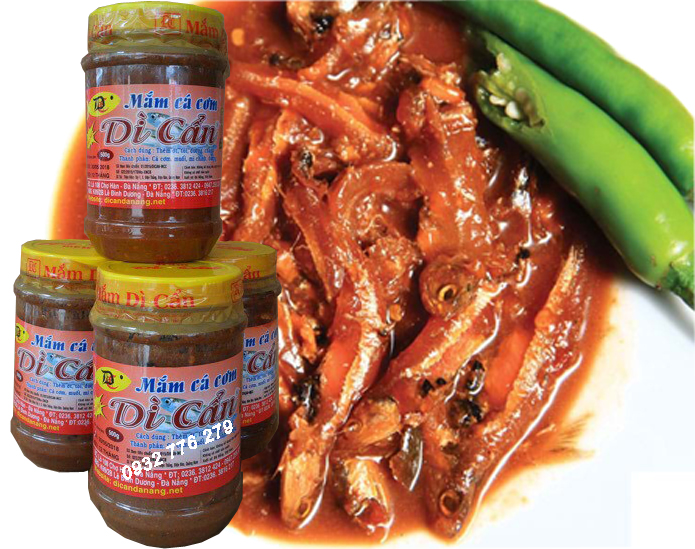 Mắm cá cơm Dì Cẩn - đặc sản Đà Nẵng - hủ 500gr