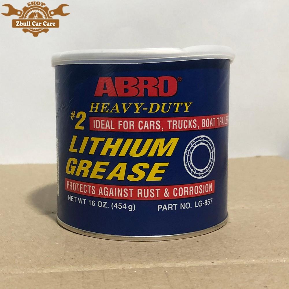 Mỡ bò bôi trơn chịu nhiệt abro heavy-duty lithium grease 454g