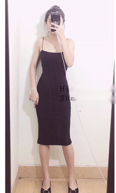 Váy body 2 dây dáng dài chất đẹp