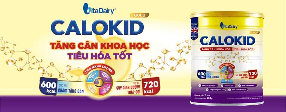 Sữa CALOKID Gold 900g (trẻ từ 1-10 tuổi)