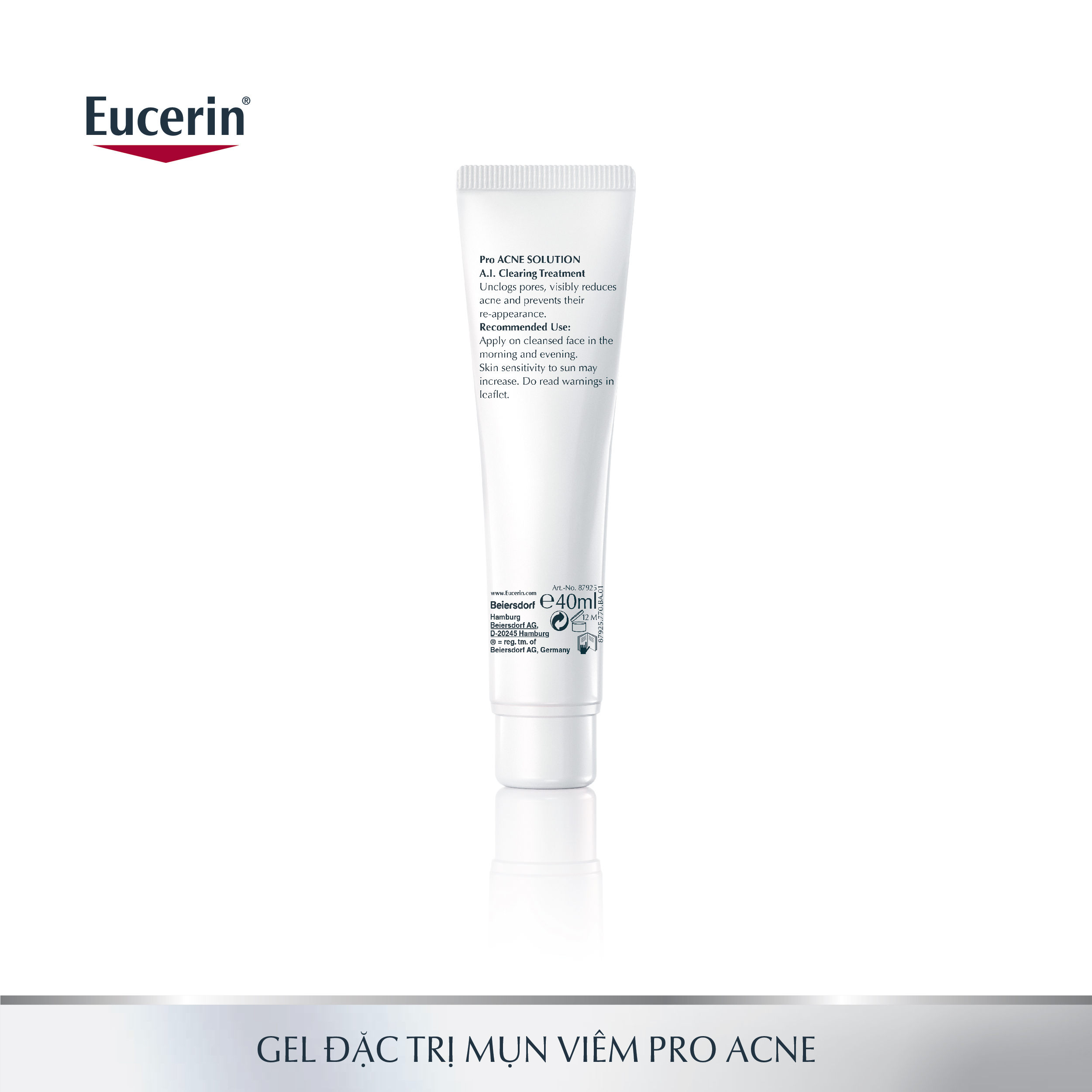 [HCM]Eucerin Tinh Chất Giảm Mụn Proacne A.I Clearing Treatment 40ml