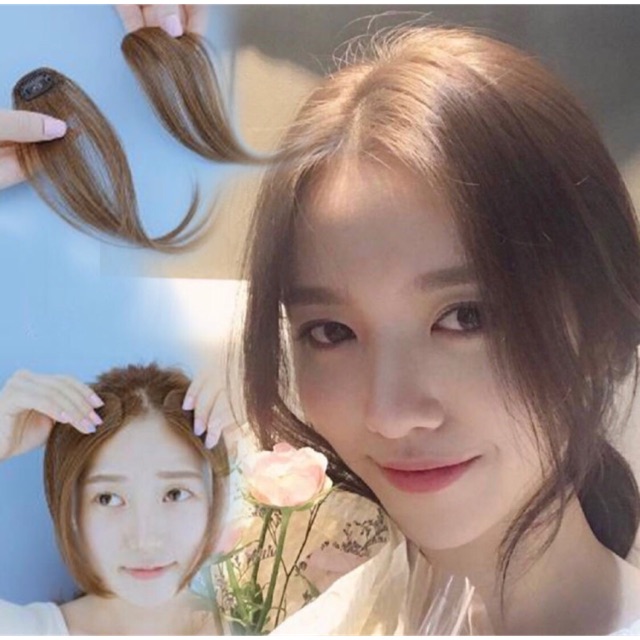 Tóc giả mái dài hàn quốc hai bên loại thẳng