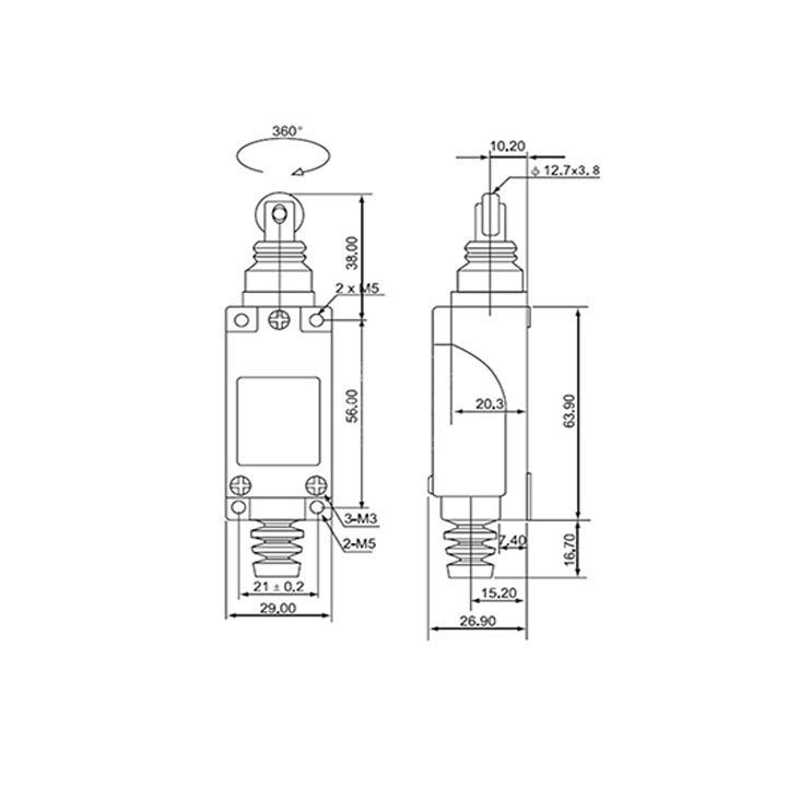 Công Tắc hành Trình ME-8112 250VAC-5A