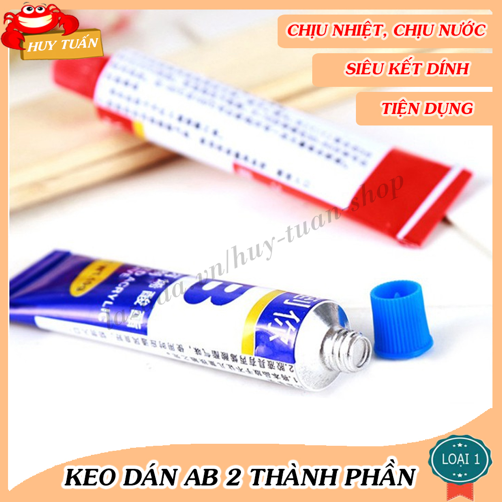 Set 3 bộ Keo dán 2 thành phần AB, Keo AB 2 thành phần chịu nhiệt, chống nước, đông cứng siêu nhanh, Keo dán đa năng kim loại, gỗ, nhựa,...dán siêu chắc - Huy Tuấn
