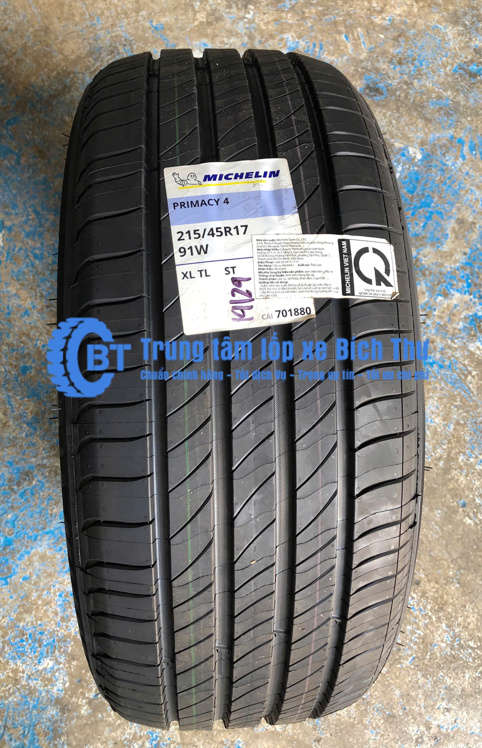 Lốp Michelin 215/45R17 Primacy 4ST