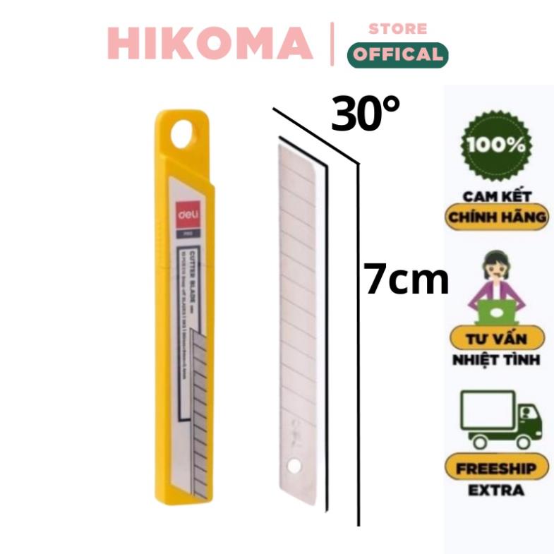 Lưỡi dao rọc giấy deli 2015 - 10 lưỡi / hộp - sk5 - lưỡi dao rọc giấy mini - hikoma store