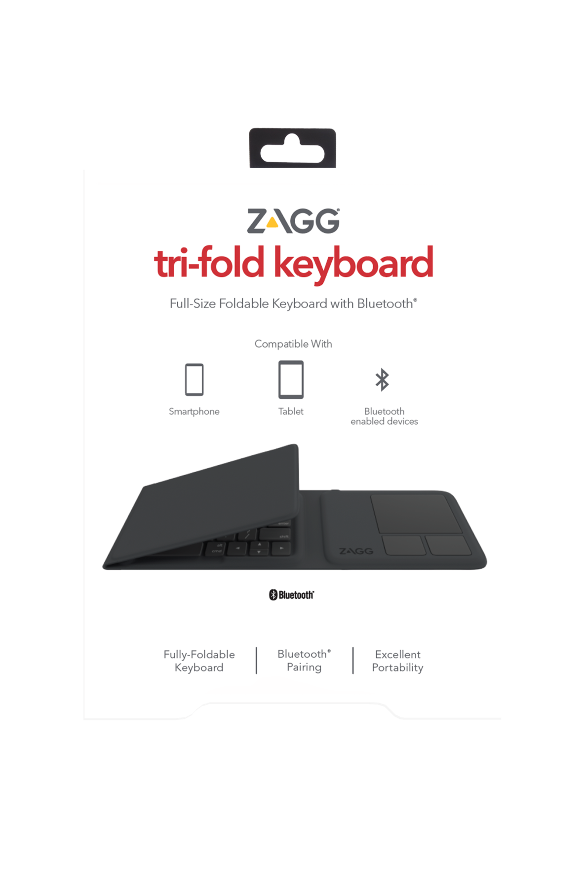 Bàn phím gấp 3 ZAGG Universal Keyboards - Tri Folding 103203612