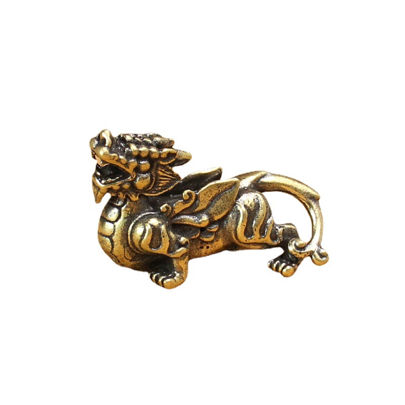 Tượng Phong Thủy Hình Kỳ Lân (Kích Thước: 5.2cm x 3.3cm)