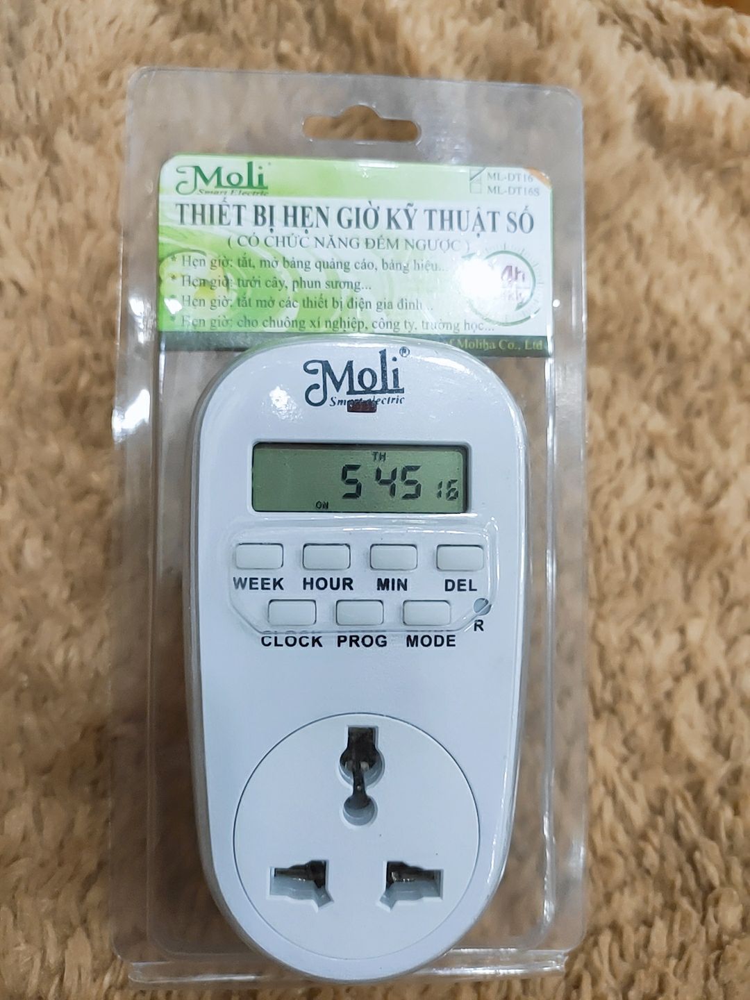 [HCM]Ổ CẮM HẸN GIỜ ĐIỆN TỬ CHUẨN CHÂU ÂU