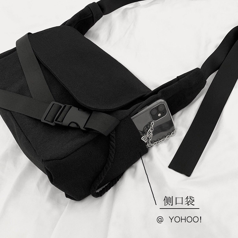 Túi Đeo Chéo Ulzzang Unisex Cực Chất( Có Sẵn, Hình Thật, Vừa A4 )