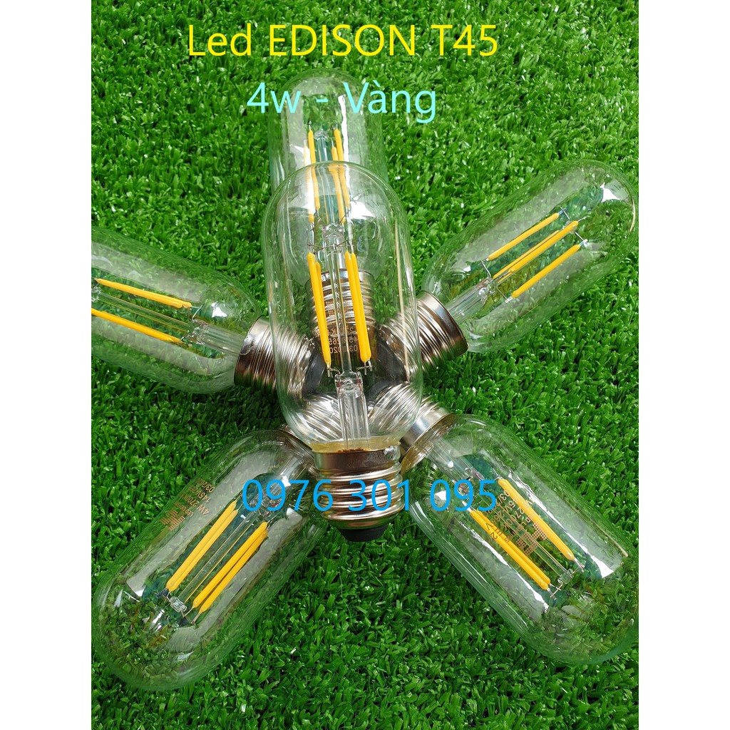 Đèn EDISON T45 - 4w (Vàng)