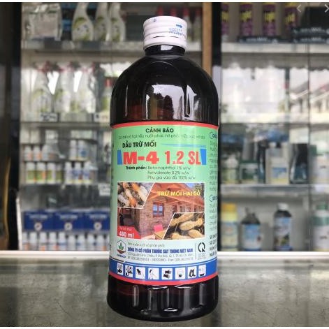 Dầu Diệt Côn Trùng Mối Tận Gốc Chai Lớn M-4 480ml - Thuốc Diệt Mối, Kiến, Gián, Dầu Trừ Mối M4