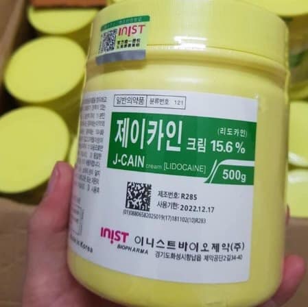 Kem ủ tê j-cain 15.6% dành cho spa,tmv