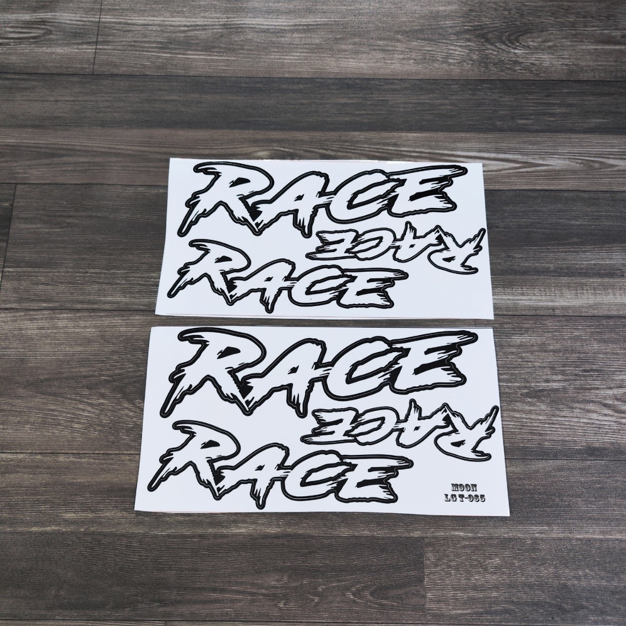 BỘ 06 STICKER TEM CHỮ RACE ĐỘ DÁN TRANG TRÍ XE MÁY