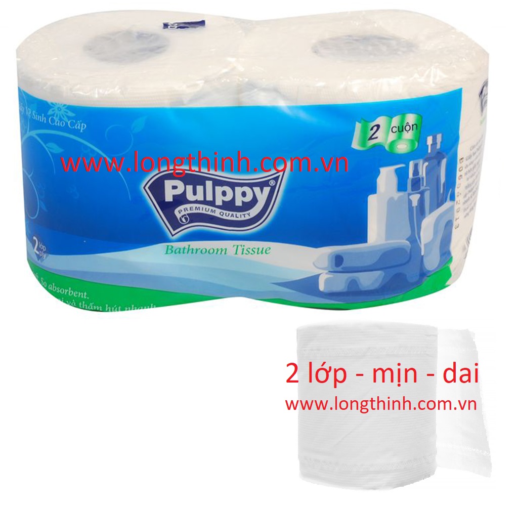 [HCM]Lốc 10 cuộn giấy vệ sinh Pulppy
