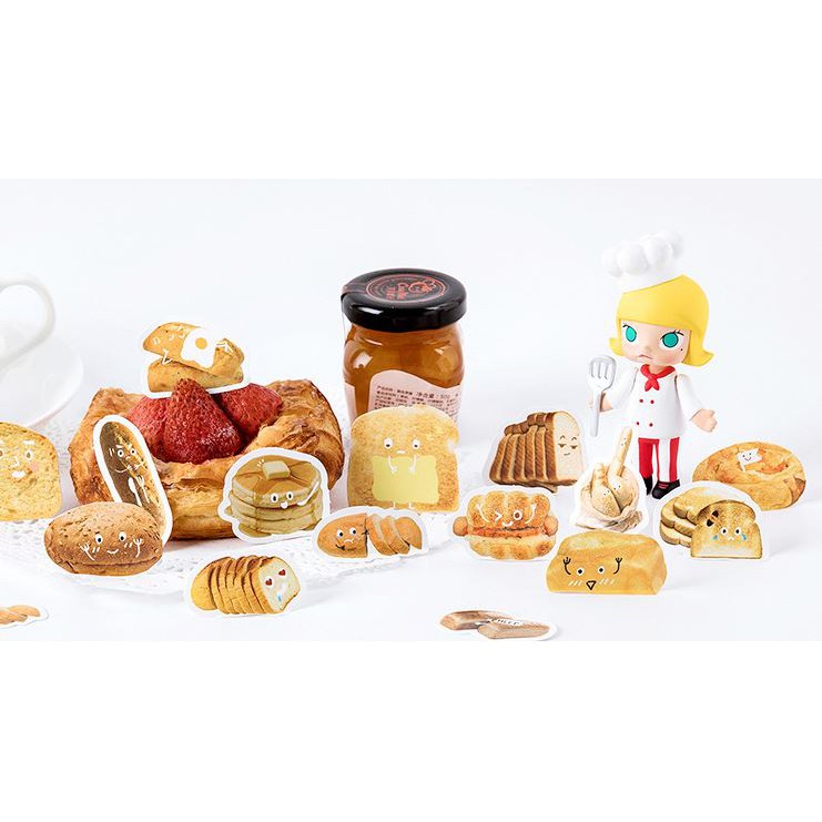 Bộ 46 Sticker Bánh Ngọt Hàn Quốc dán trang trí E79