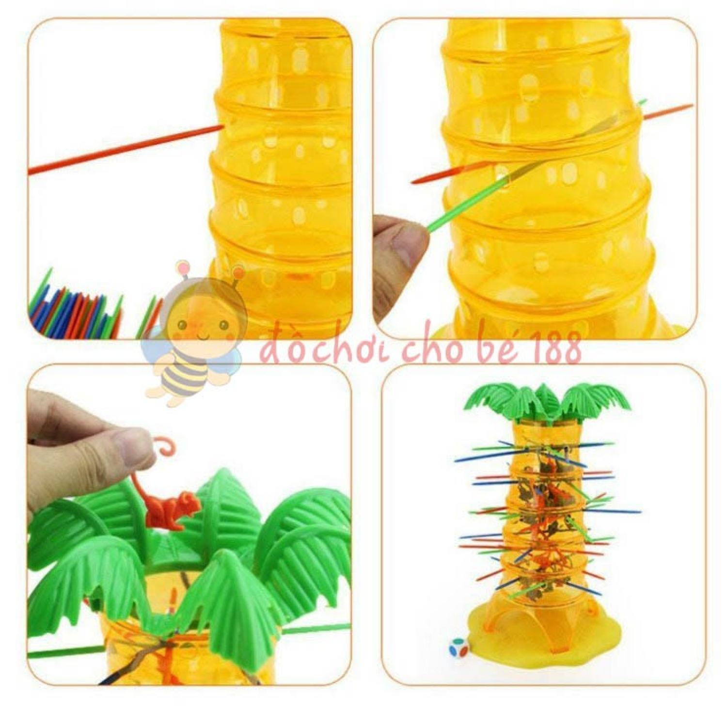 Bộ Đồ Chơi Rút Khỉ Leo Cây Cho Bé
