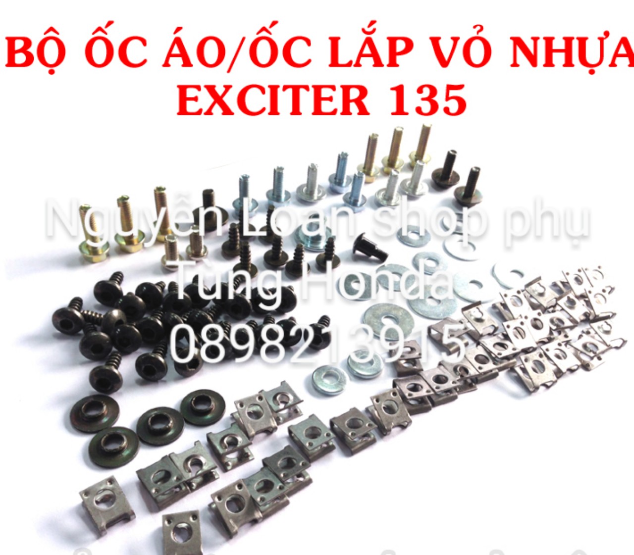 Bộ ốc dàn áo xe exciter 135