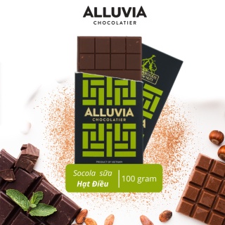 Socola nguyên chất sữa Hạt Điều ngọt ngào Alluvia Chocolate thumbnail