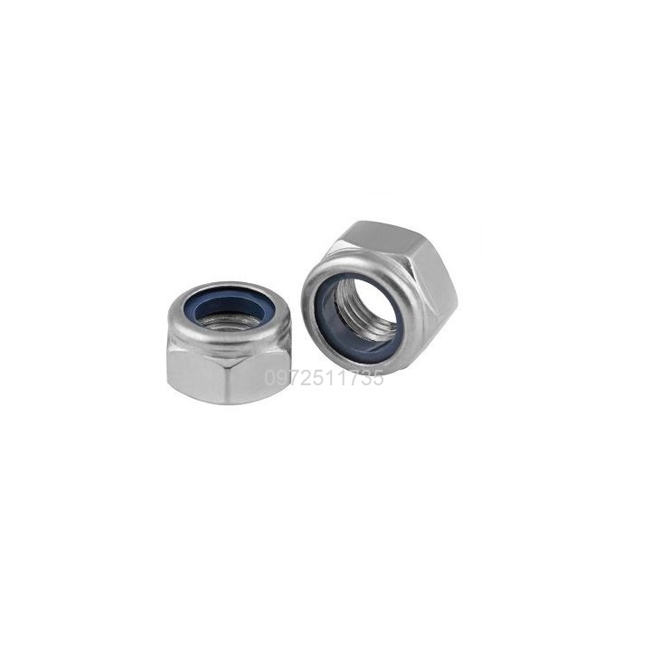 Đai ốc hãm chống trượt, tán keo M5-M12
