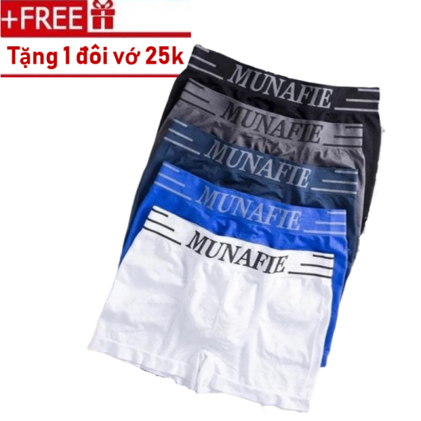 Nơi bán [HCM]Combo 5 quần boxer nam dệt kim (freesize 50-80kg) - quần sịp đùi nam - HIN Fashion D01