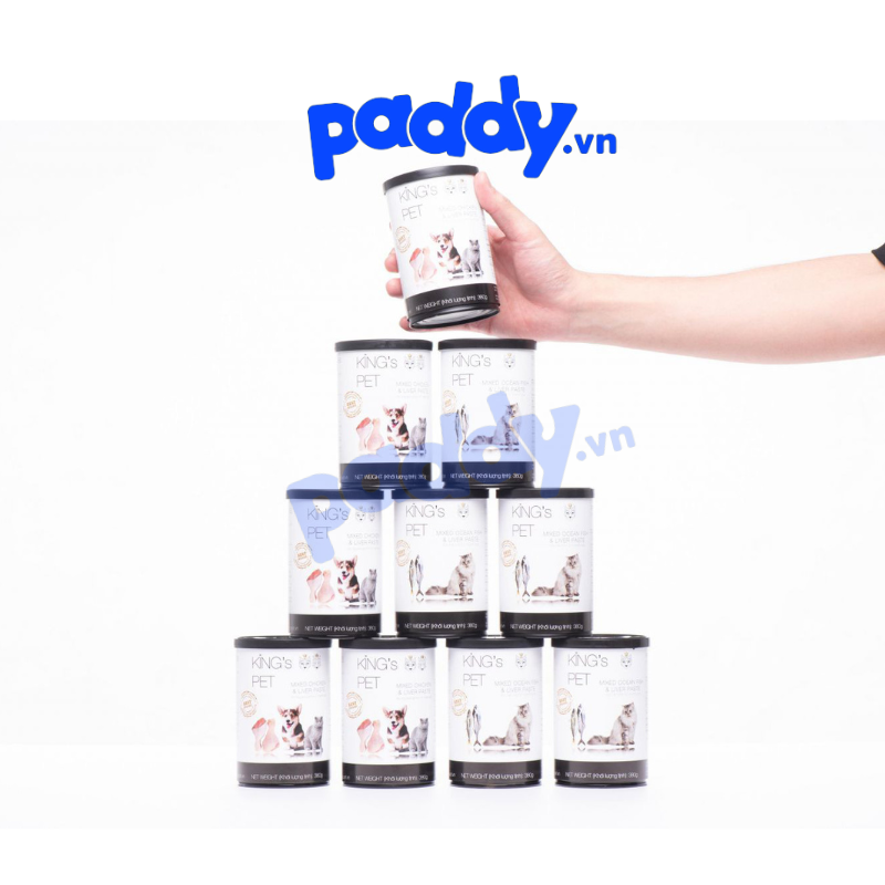 Pate Thịt Tươi Kings Pet Cho Chó Mèo Mọi Lứa Tuổi (Lon 380g)