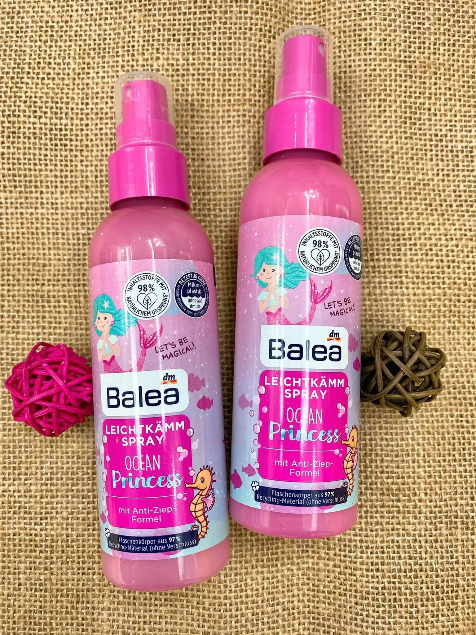 XỊT DƯỠNG TÓC CHO BÉ BALEA OCEAN PRINCESS- 150ml