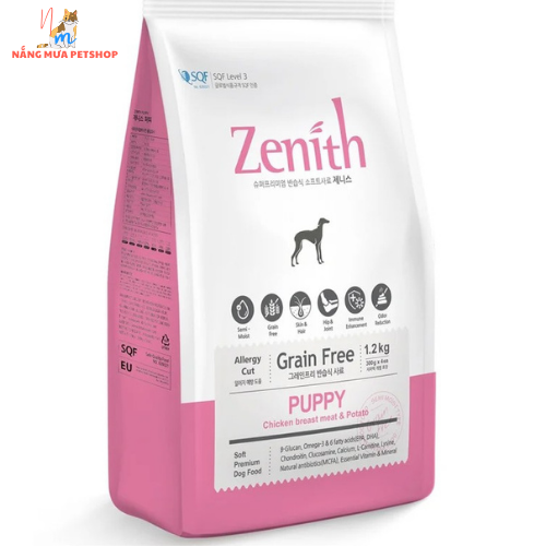 Thức ăn cho chó hạt mềm Zenith hạt cho chó con