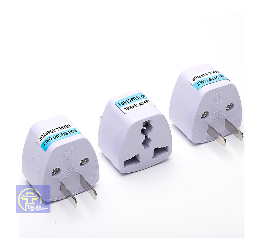 Phích cắm chuyển đổi ổ 3 chấu sang 2 chấu.