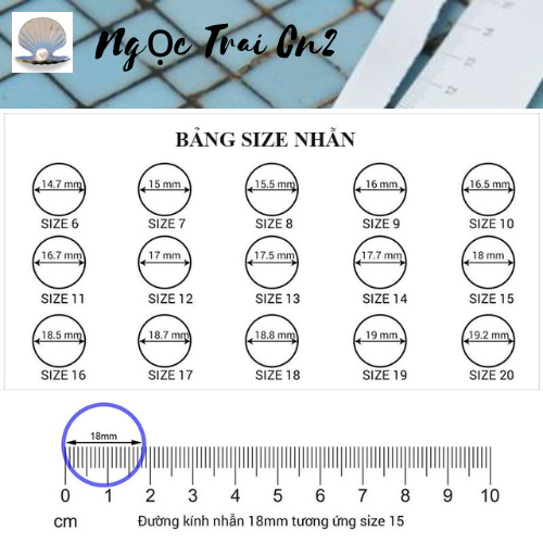 Nhẫn Bạc Ngọc Trai Thật Ngọc Trai Cn2