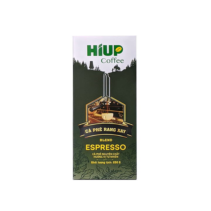 Cà Phê Hạt Rang Xay Espresso (250g) - HIUP Coffee