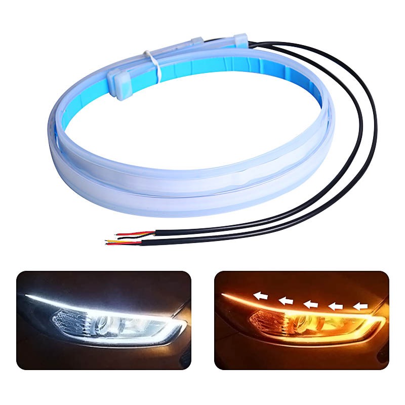 Led đuôi audi hộp 2 dây, led dẻo chạy audi cho xe máy, ô tô, mô tô - DC12v