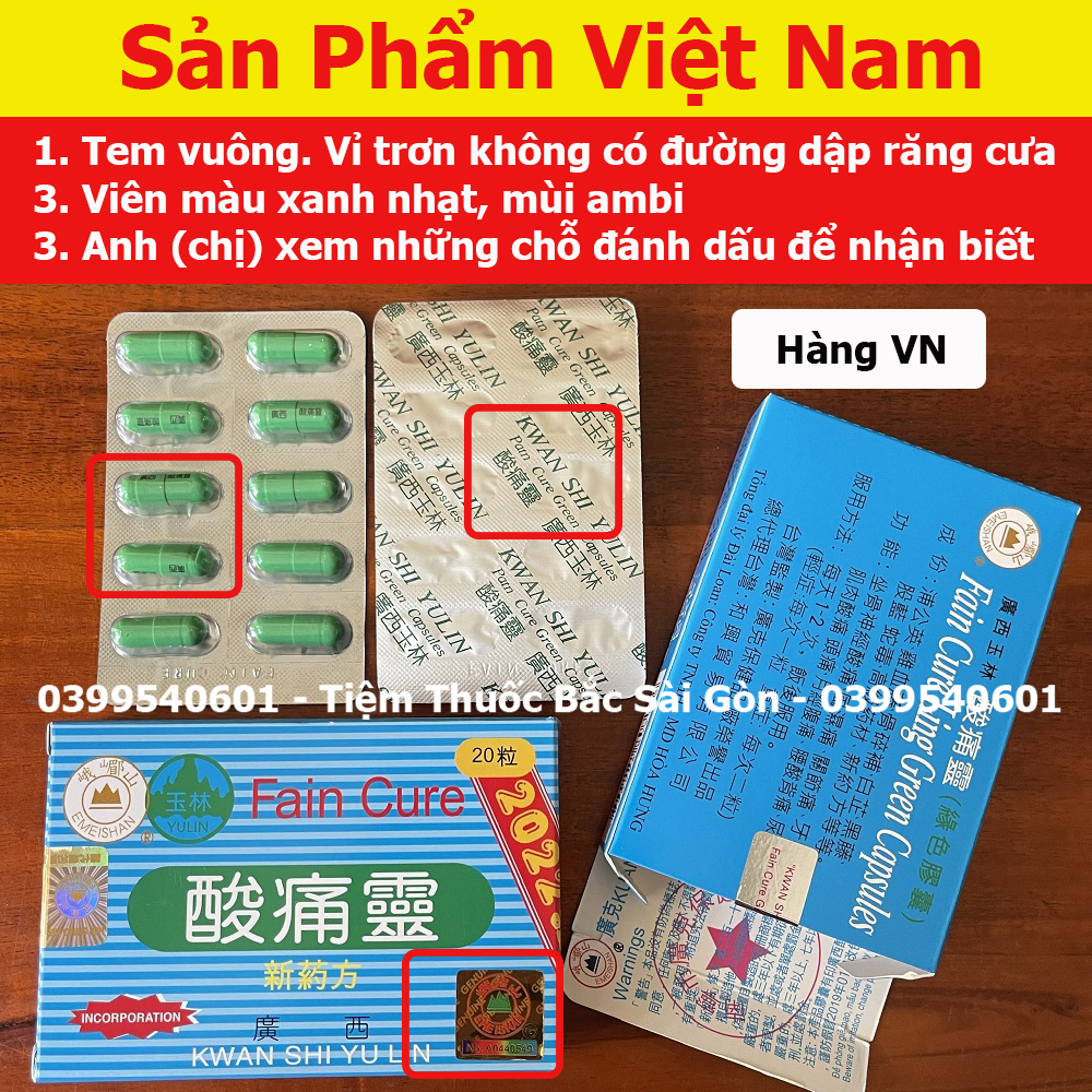 Toan Thống Linh Hộp 20 viên - Fain Cure