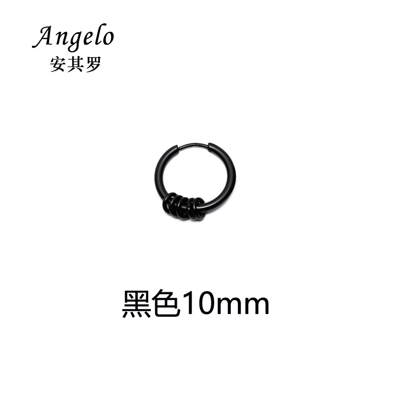 明星权志龙同款个性线圈钛钢耳扣钛钢不锈钢耳扣耳环