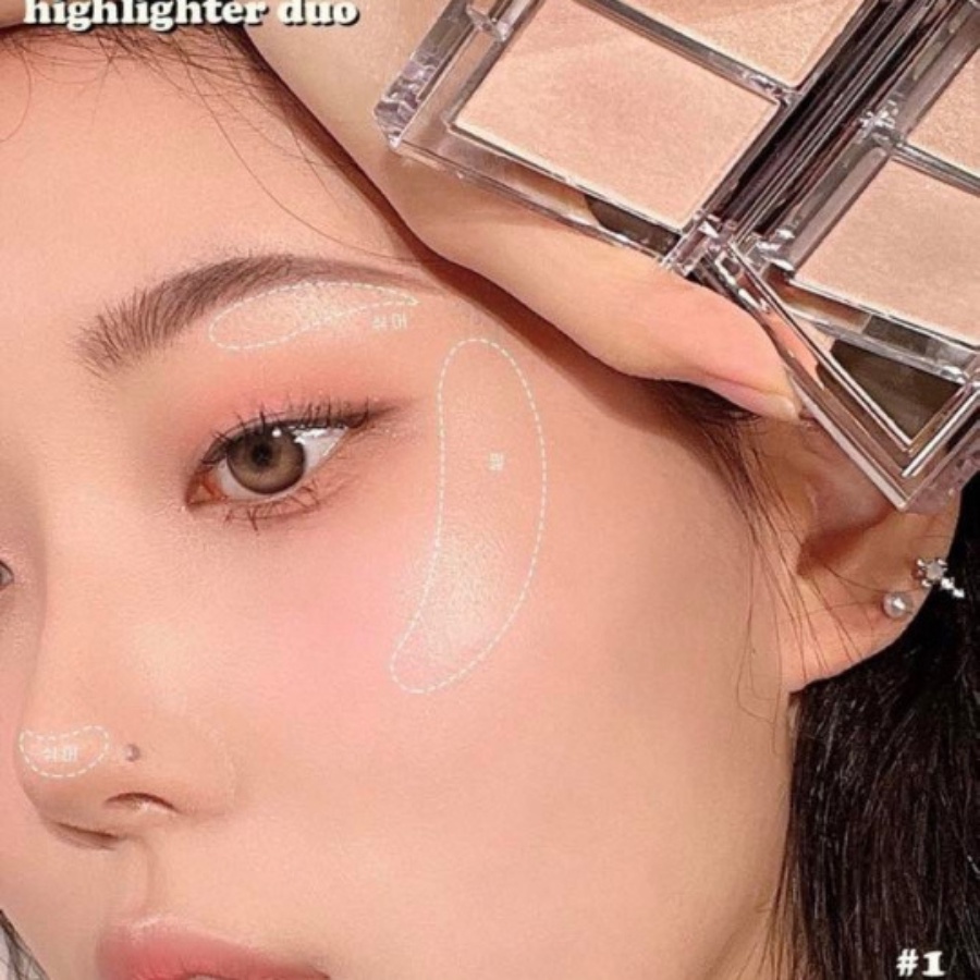 Phấn bắt sáng Clio Prism Highlighter Duo