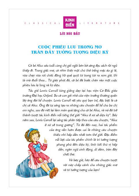 Sách - Alice ở xứ sở diệu kỳ - Tủ sách Danh tác trong nhà trường (bản rút gọn)