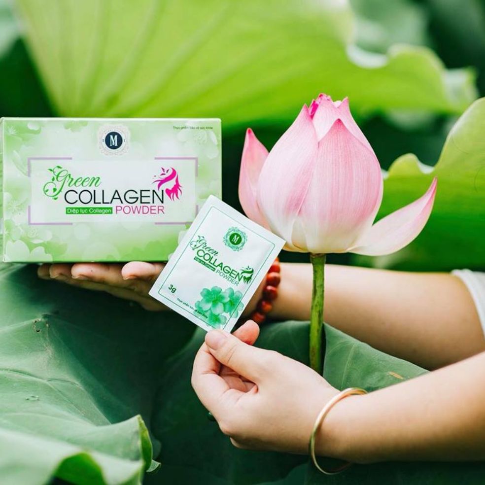 [HCM]diệp lục collagen 30 gói × 3g