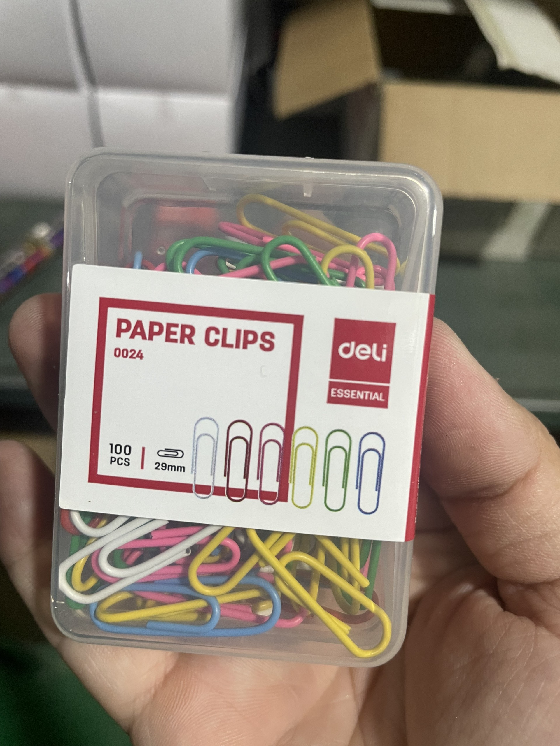Ghim vòng màu 29mm deli - e0024