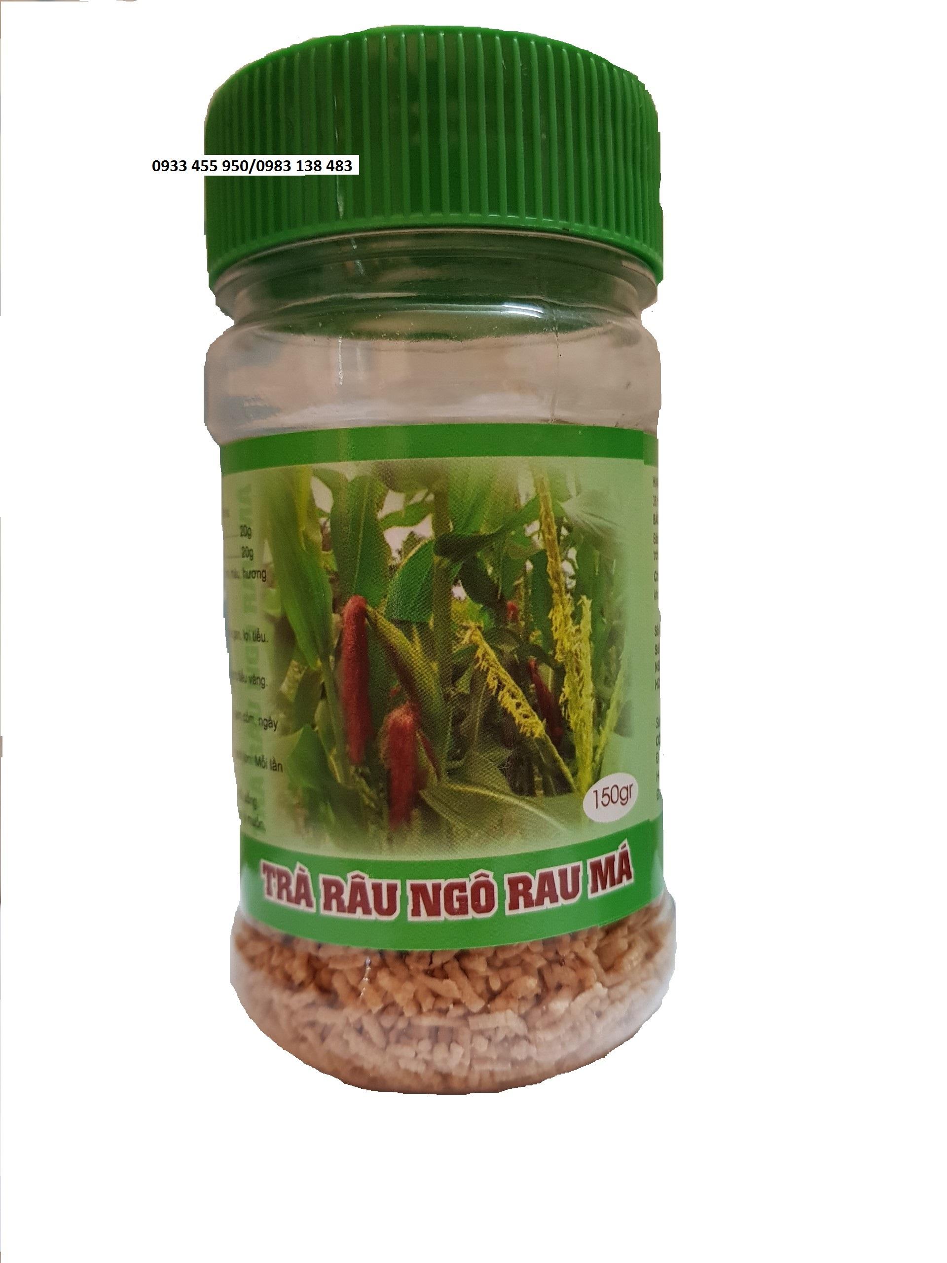 Trà Râu Ngô Rau Má hộp 150gr Giúp thanh nhiệt, giải độc, mát gan, lợi tiểu