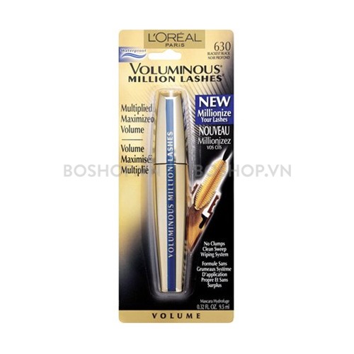 Mascara loreal voluminous milion lashes nhập khẩu chính hãng