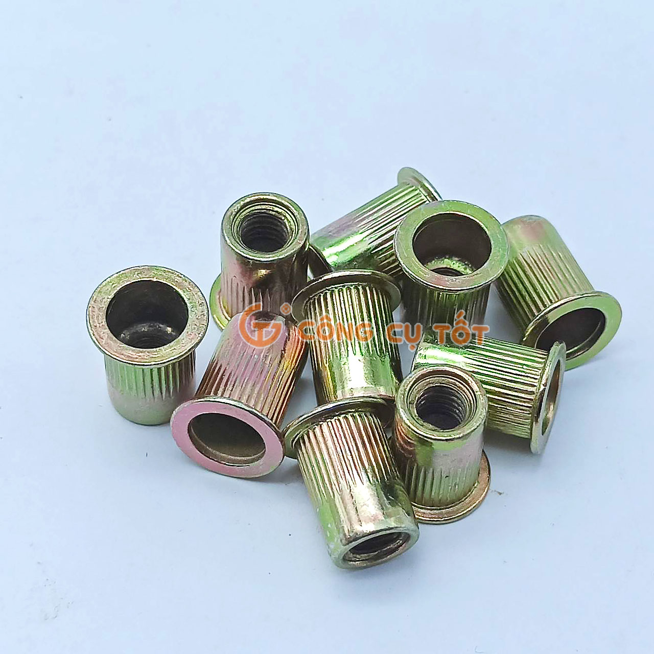 Combo 100 con ốc tán rút, ecu tán, ecu rút ren trong size, màu tự chọn