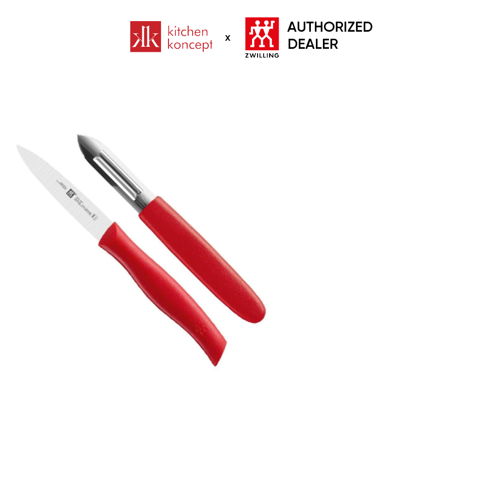 ZWILLING - Bộ dao Twin Grip màu đỏ - 2 món