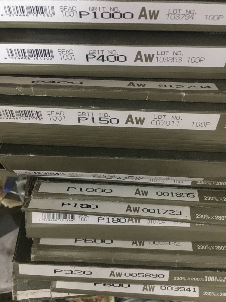 Nhám nước nhật Kovax đen Loại 1 (P100, P120, P180, P240, P300, P400,P600,P800,P1000)