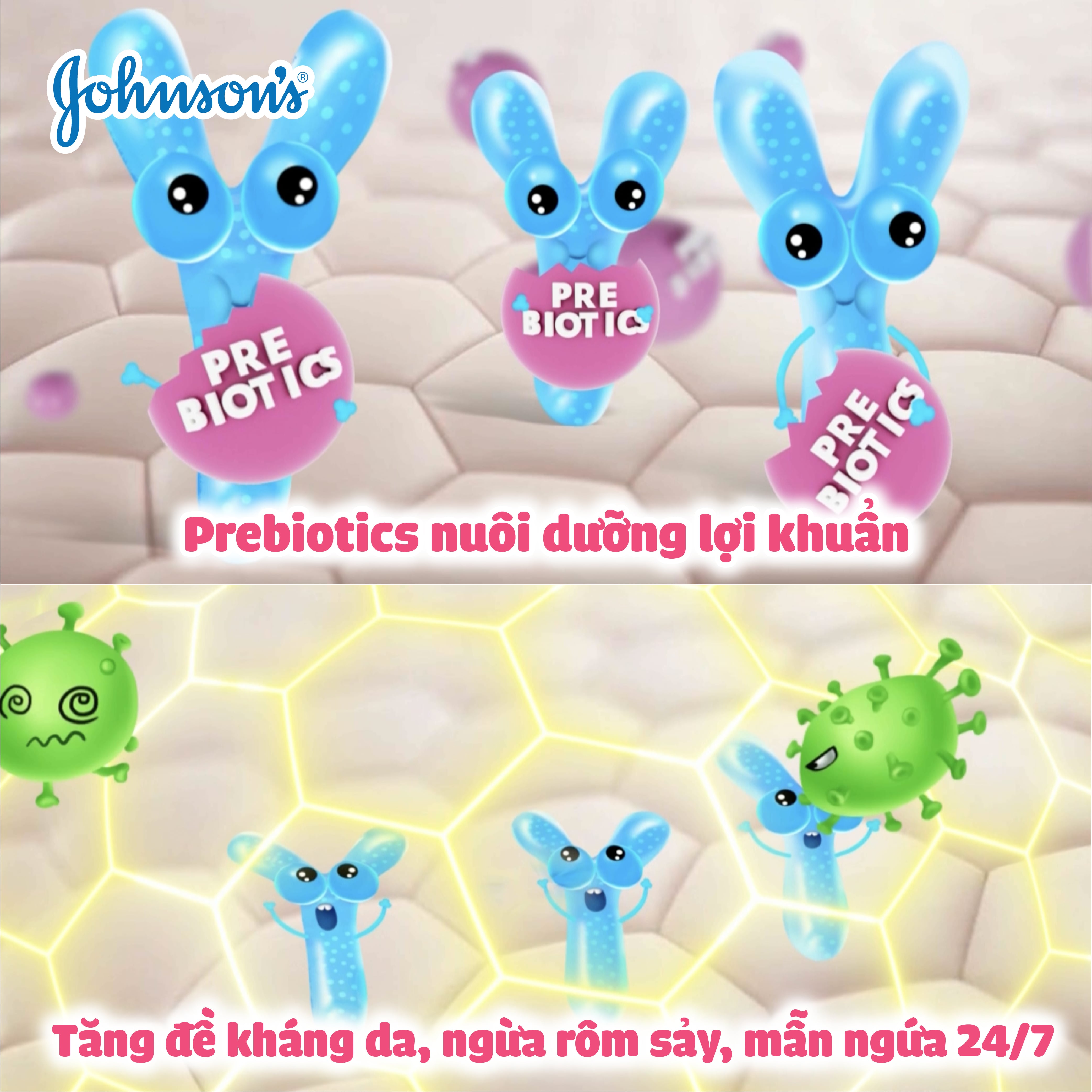 Sữa dưỡng ẩm mềm mịn Johnson's Cottontouch 200ml