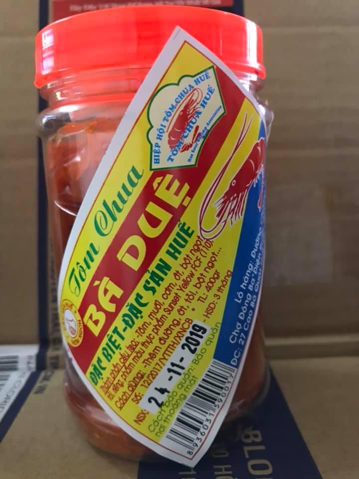 Tôm chua Bà Duệ 400g - Đặc sản Huế - Siêu ngon