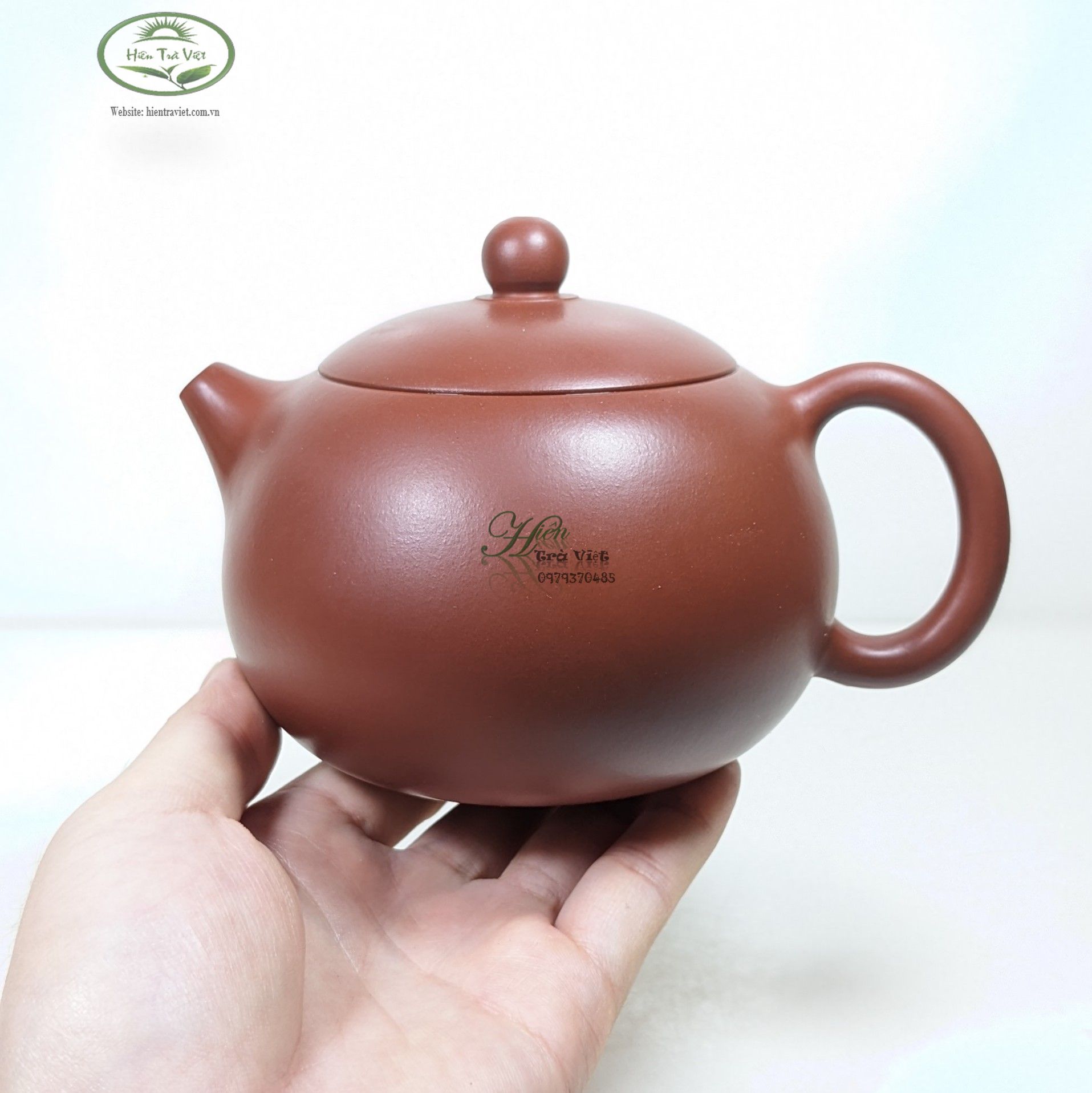 MS 163 Ấm tử sa Nghi Hưng tây thi 350ml (khoáng đại hồng bào)
