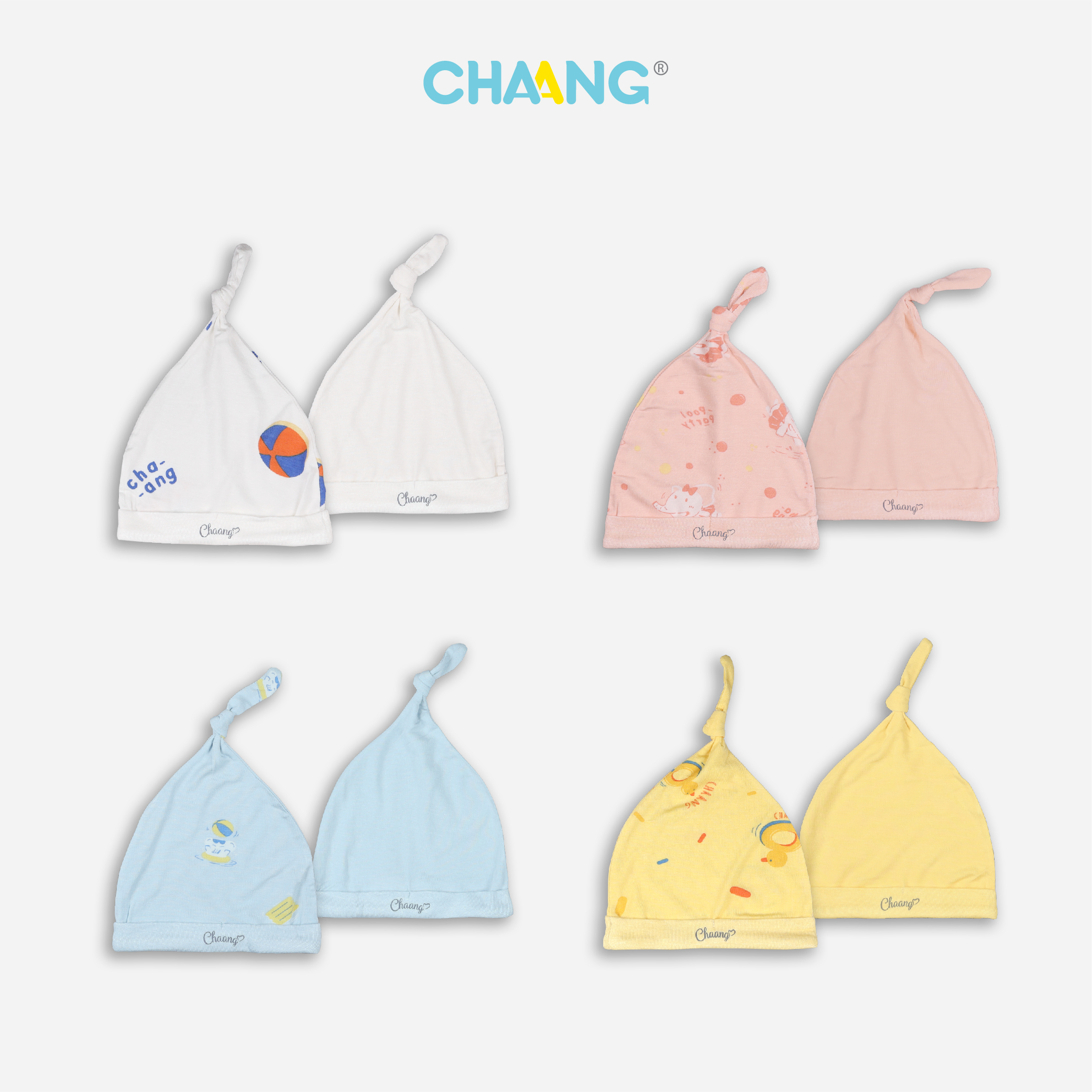 [CHAANG] SET 2 mũ thóp cho bé sơ sinh Pool CHAANG