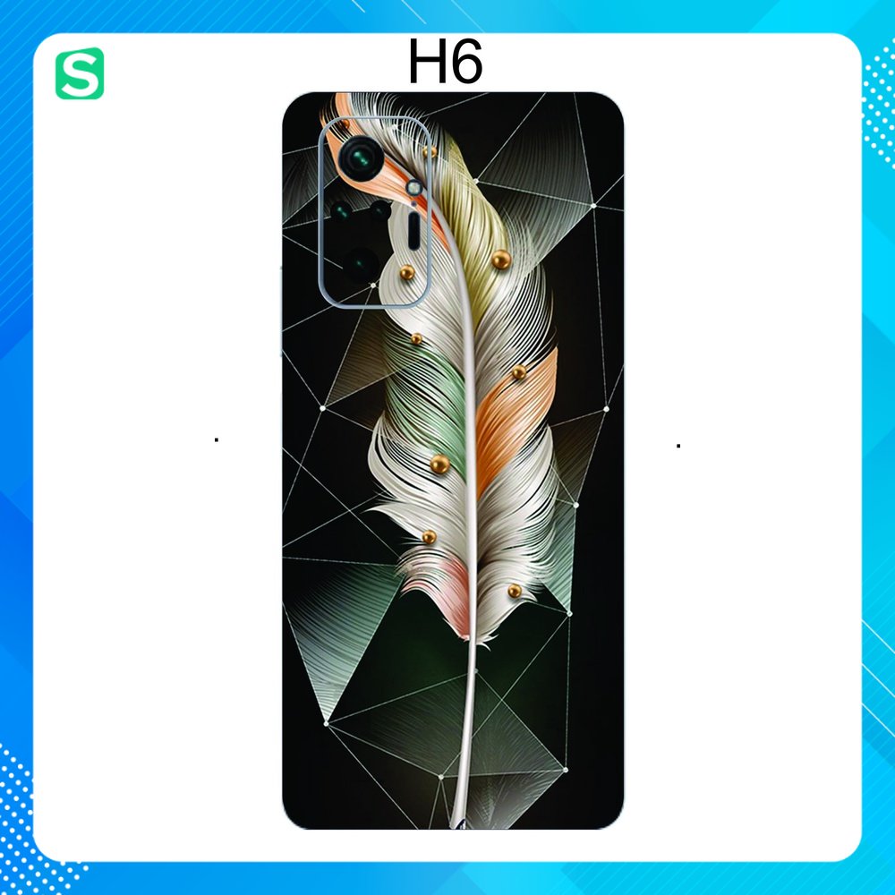 Miếng Dán Skin mặt lưng full viền Redmi note 10 pro / note 10 / note 10s / note 9 / note 9pro / note 8 / mi 11 / mi 11li