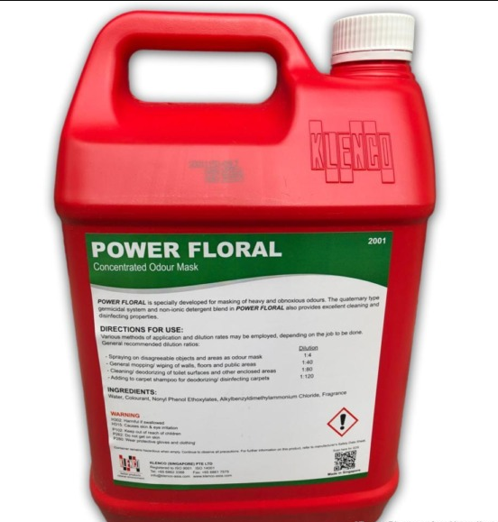 Nước lau sàn nhà diệt khuẩn khử hết mùi bệnh viện power floral-5l